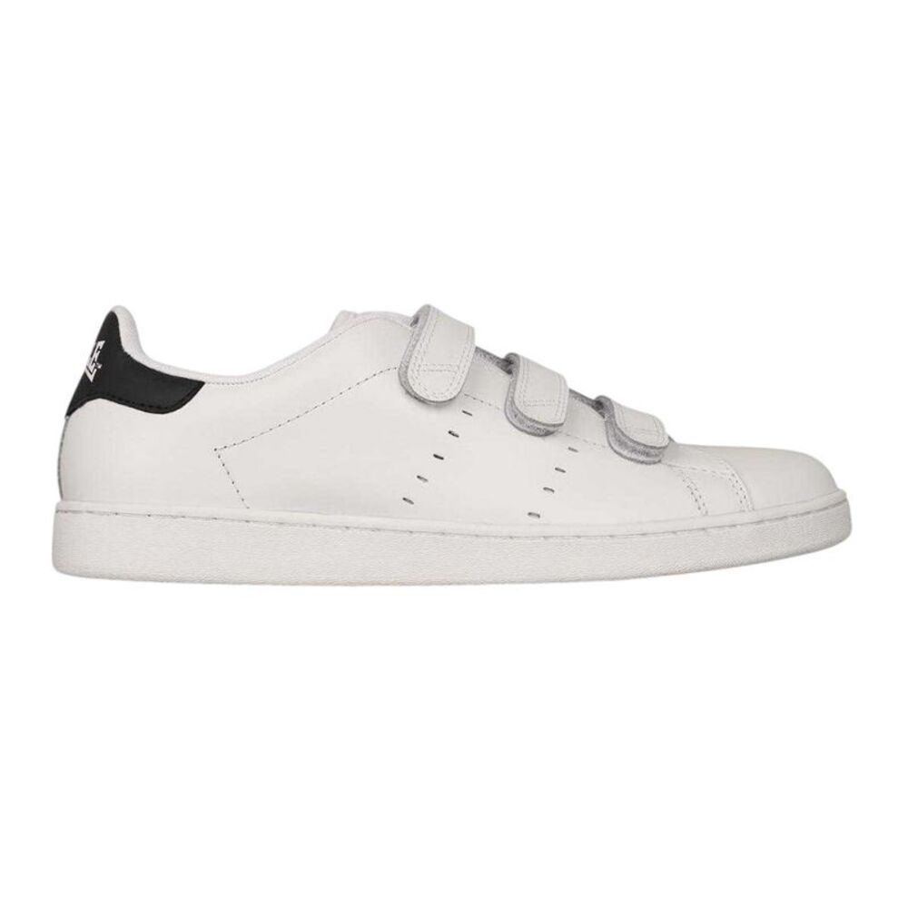 Lonsdale Mens Leyton Triple Strap Flat Sneakers / White/Navy